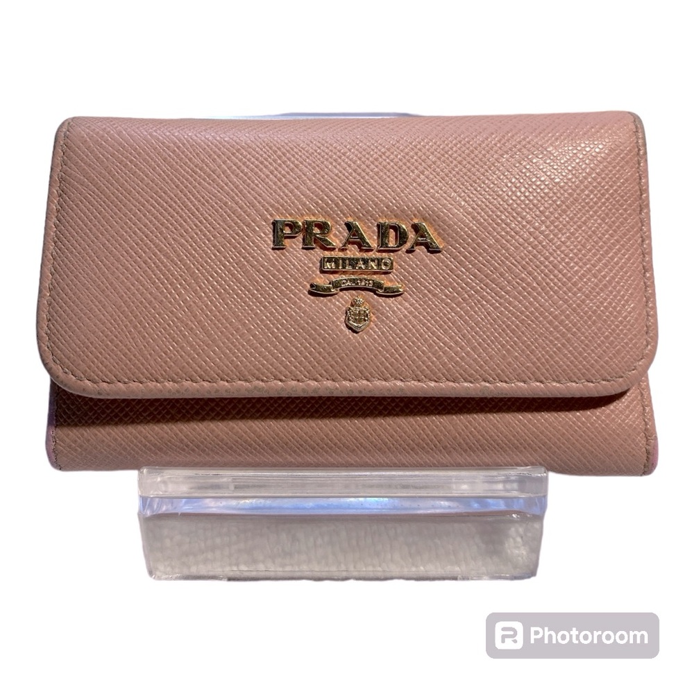 Prada 6 keyholder/card wallet (blush pink)